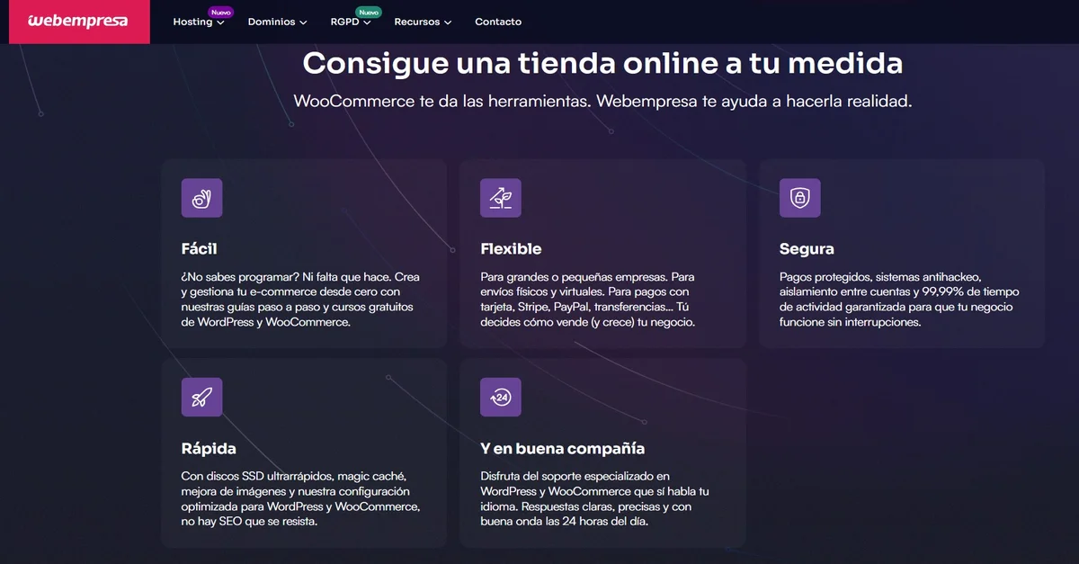 Por que elegi Webempresa para mi tienda online