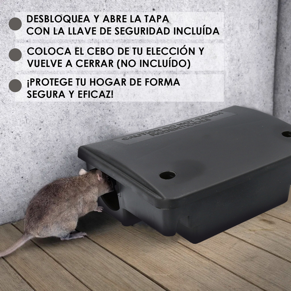 Caja Protege Cebos trampa para ratas y ratones - Imagen 4